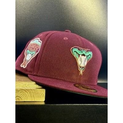 New Era Arizona Diamondbacks Hat Club Merlot 59FIFTY 7 5/8 Green UV Size ONE SIZE - 1 Thumbnail