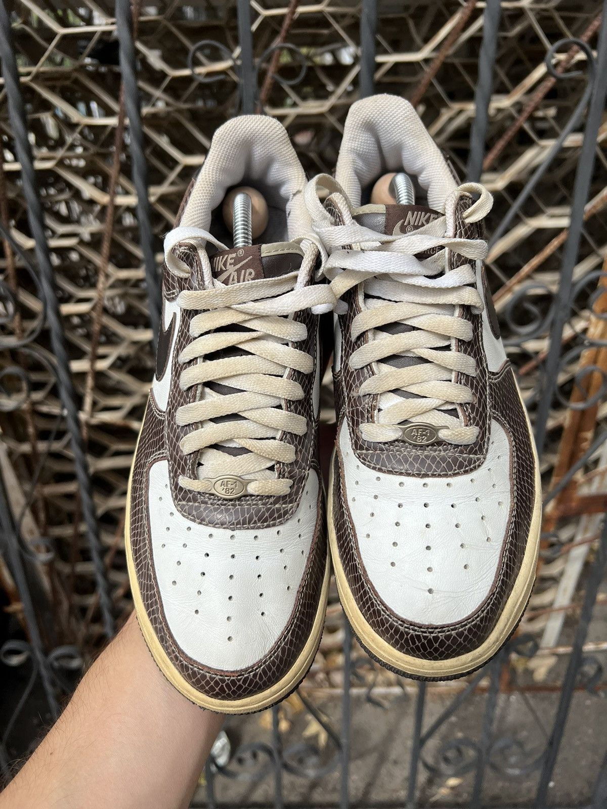 Nike Nike - 2004 - Air Force 1 Premium "Snakeskin" Size US 9 / EU 42 - 2 Thumbnail