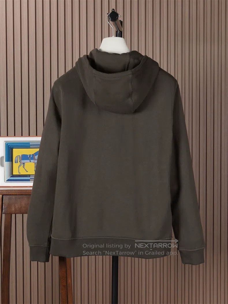 Hermes Hermes Men's Autumn and Winter Hooded Sports Wear with Lea Size US L / EU 52-54 / 3 - 2 Thumbnail