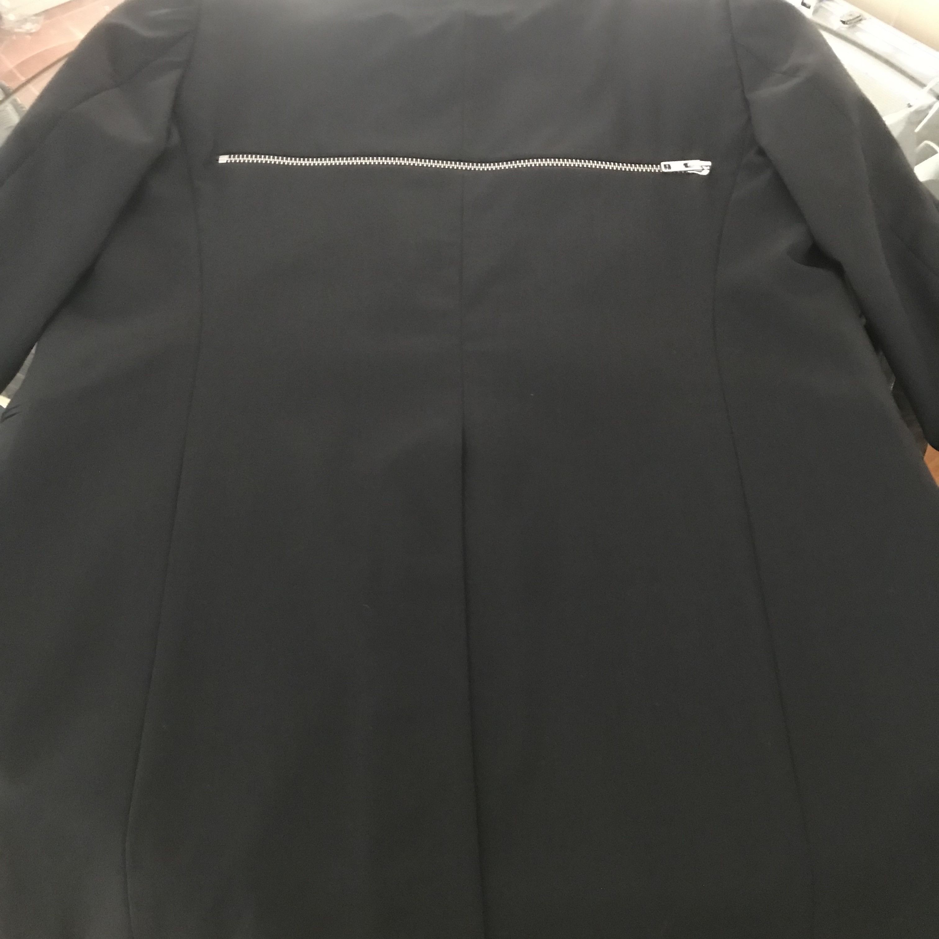 Concepts d'Odeur ODEUR Studios Zip Pocket Blazer 100% Black Wool Size 40R - 8 Thumbnail