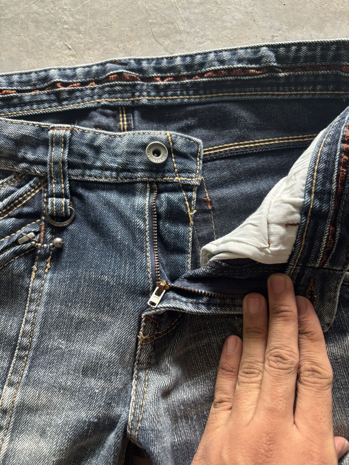 If Six Was Nine FLARE nicole club for men washed japanese jeans punk style Size US 30 / EU 46 - 4 Thumbnail