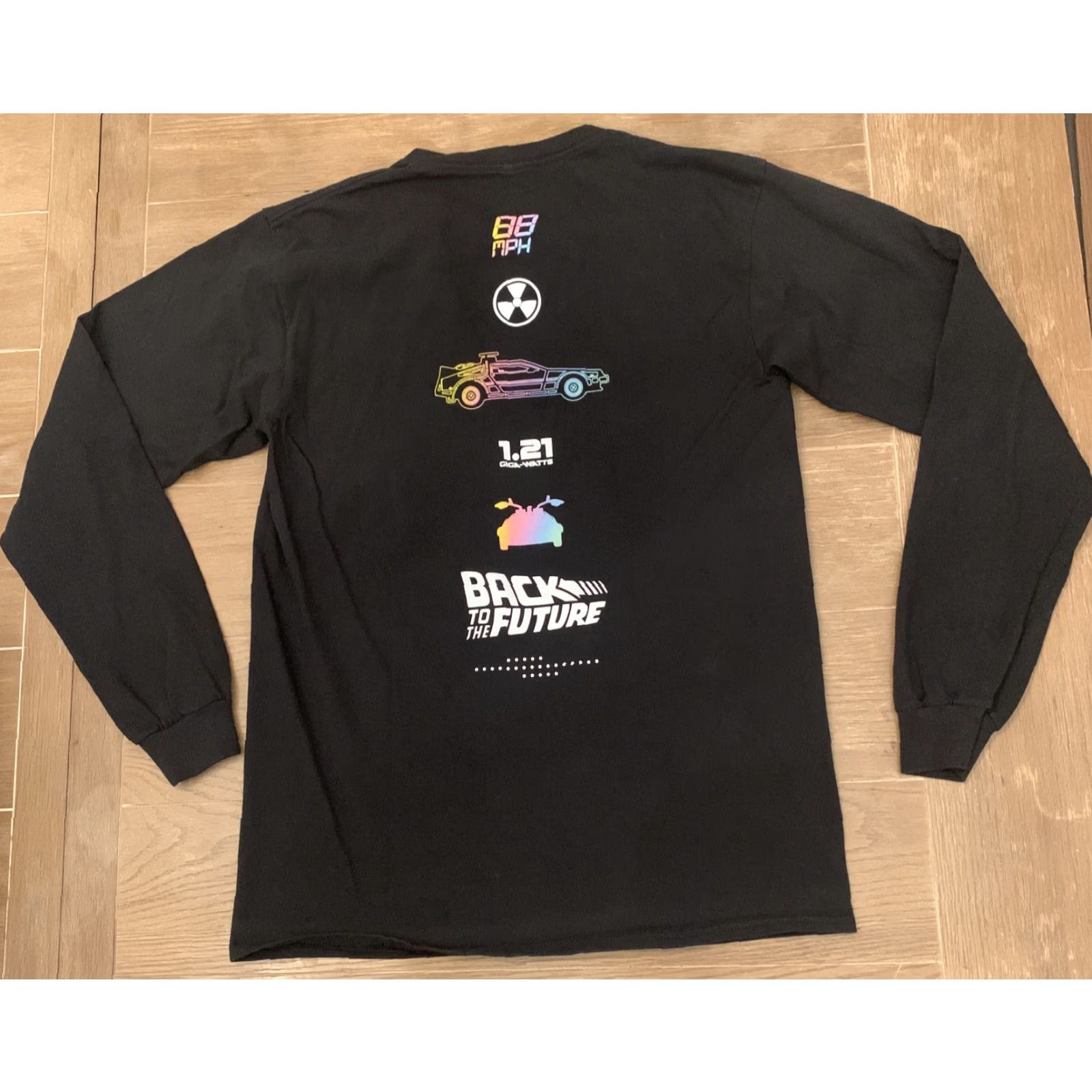 Vintage Universal Studios Back to the Future Long Sleeve Shirt Mens Medium Black Movie Size US M / EU 48-50 / 2 - 6 Thumbnail