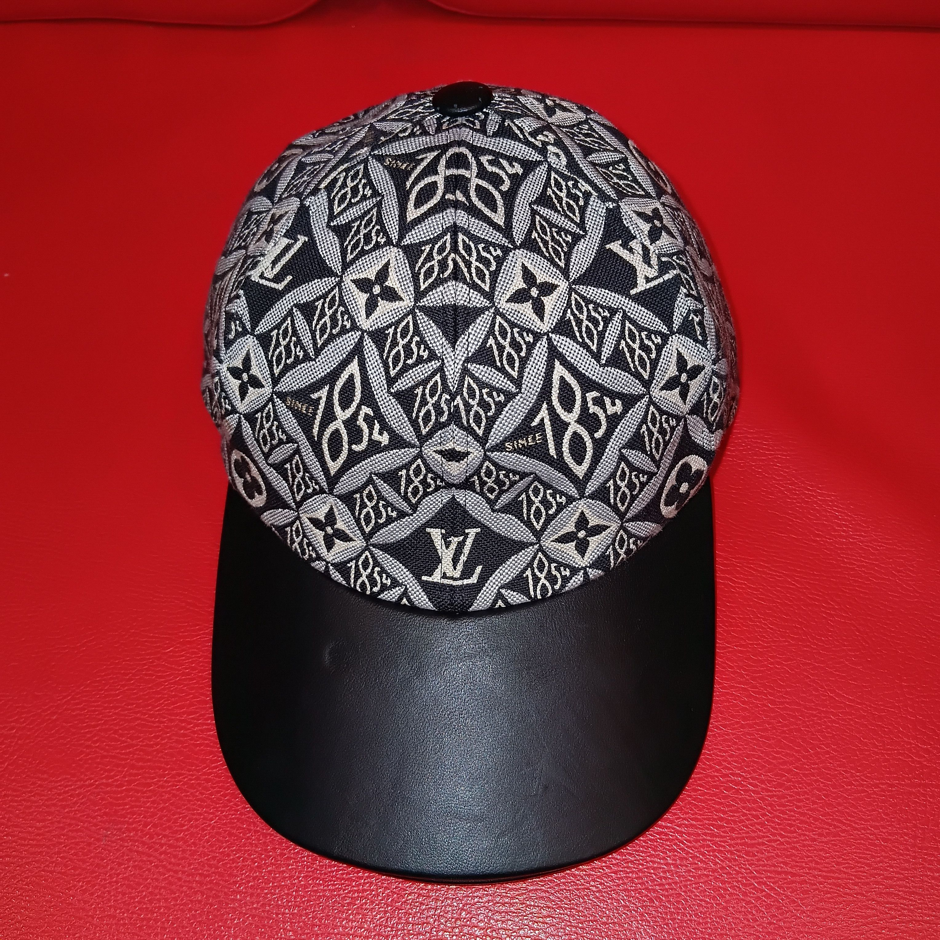 Louis vuitton jacquard Cap since 1854 grey M MP2900 monogram