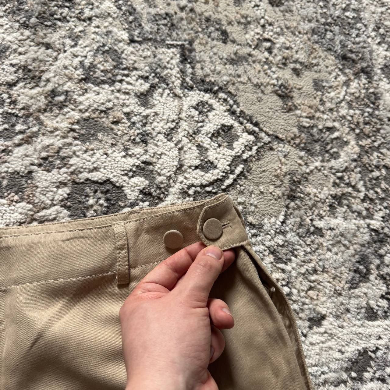 Hermes Hermes Vintage Mid Length Beige Cotton Skirt 40 Size 28" / US 6 / IT 42 - 13 Thumbnail