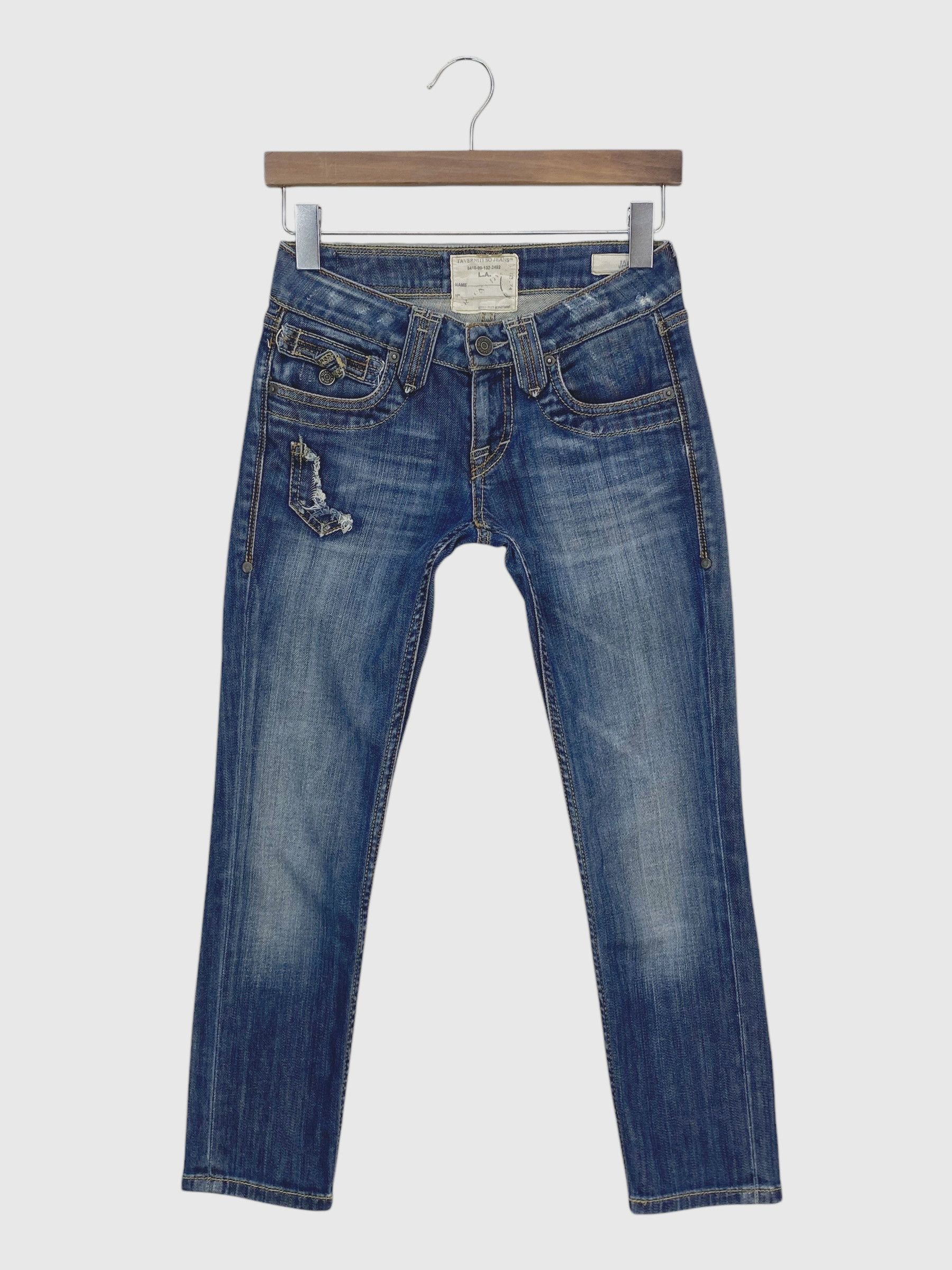 Designer × Jimmy Taverniti × Taverniti Taverniti Jeans Denim by Jimmy Taverniti Cropped Jeans Pants Size 24" / US 00 / IT 34 - 2 Thumbnail