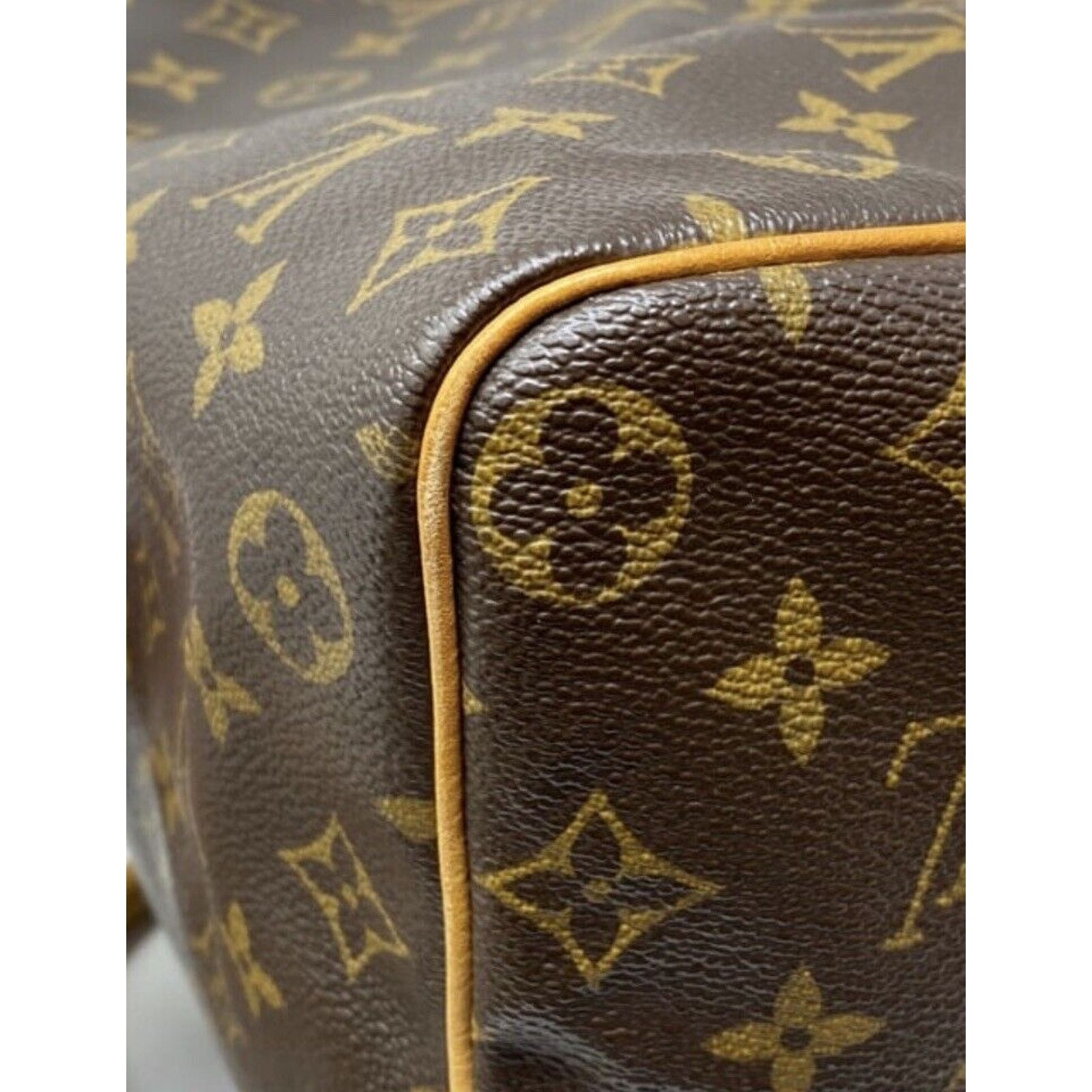 Louis Vuitton Louis Vuitton Speedy 35 Handbag Brown Leather Monogram Size ONE SIZE - 9 Thumbnail