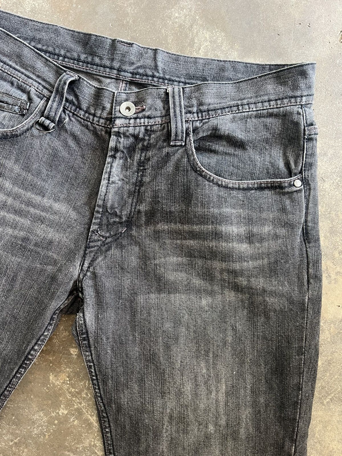 Nicole Club Vintage Nicole Club Hideaways Distressed Black Denim Size US 33 - 4 Thumbnail