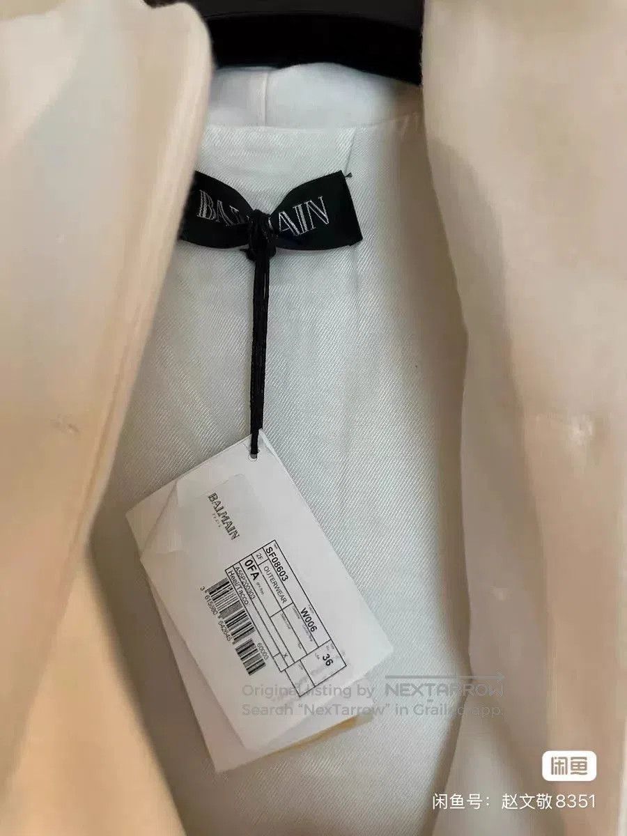 Balmain Balmain Runway White Cape. Size S / US 4 / IT 40 - 4 Thumbnail