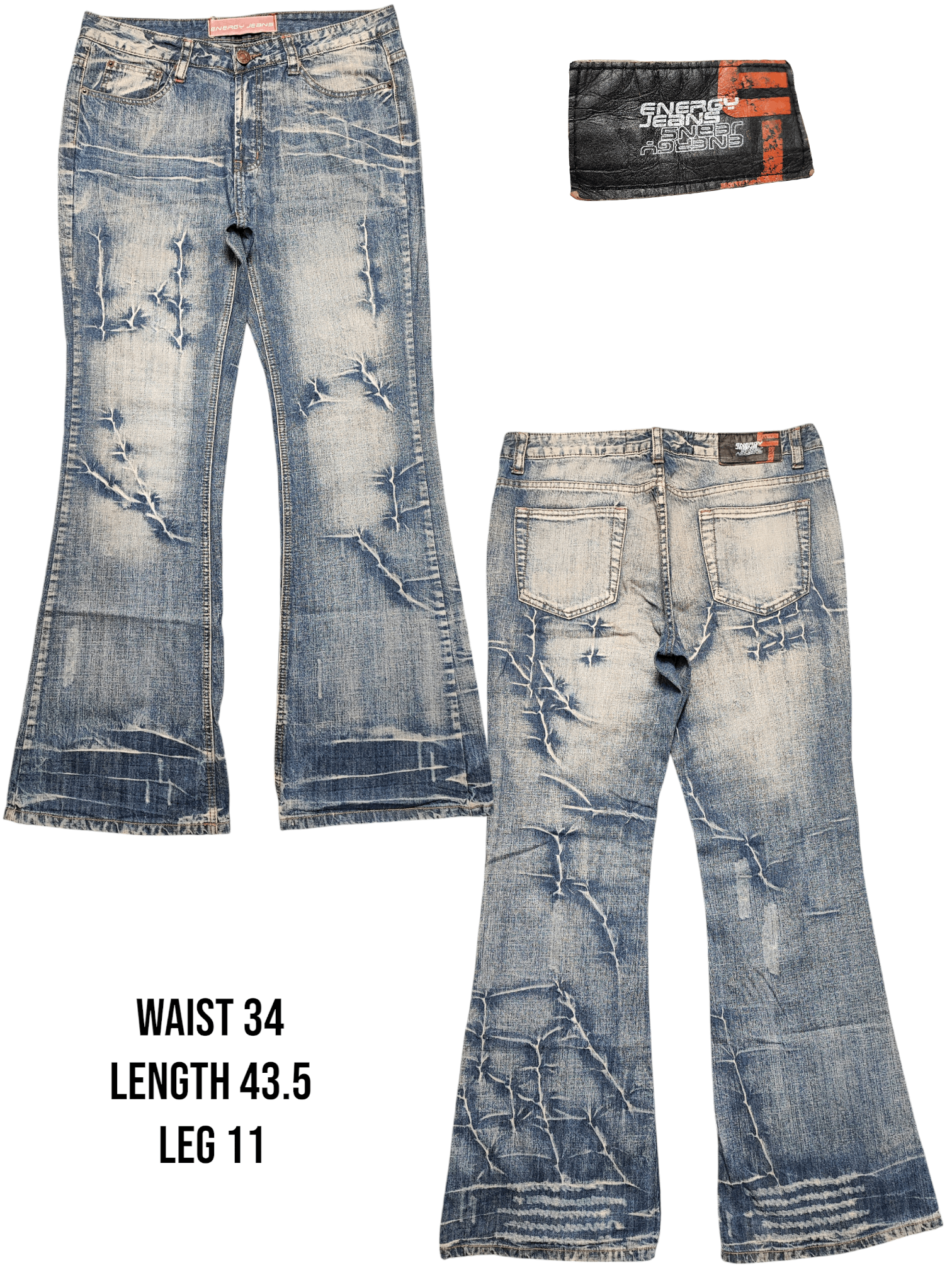Japanese Brand × Vintage Flare Bootcut Denim by Energy Size US 34 / EU 50 - 1 Thumbnail