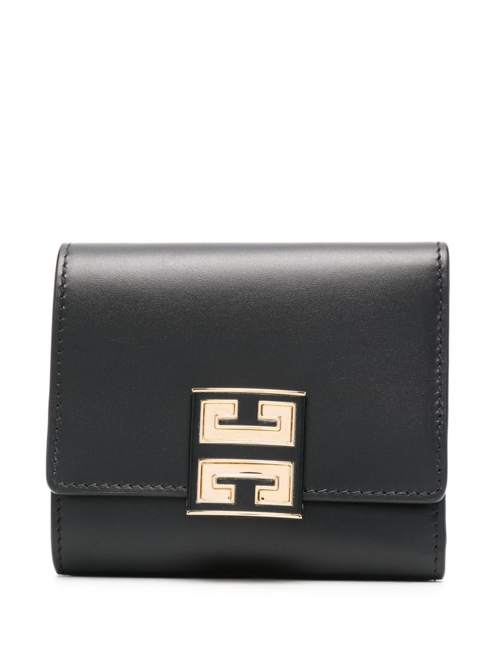 Givenchy o1srvl11e1224 Size: OS/4G Plaque Leather Wallet in Black Size ONE SIZE - 1 Thumbnail