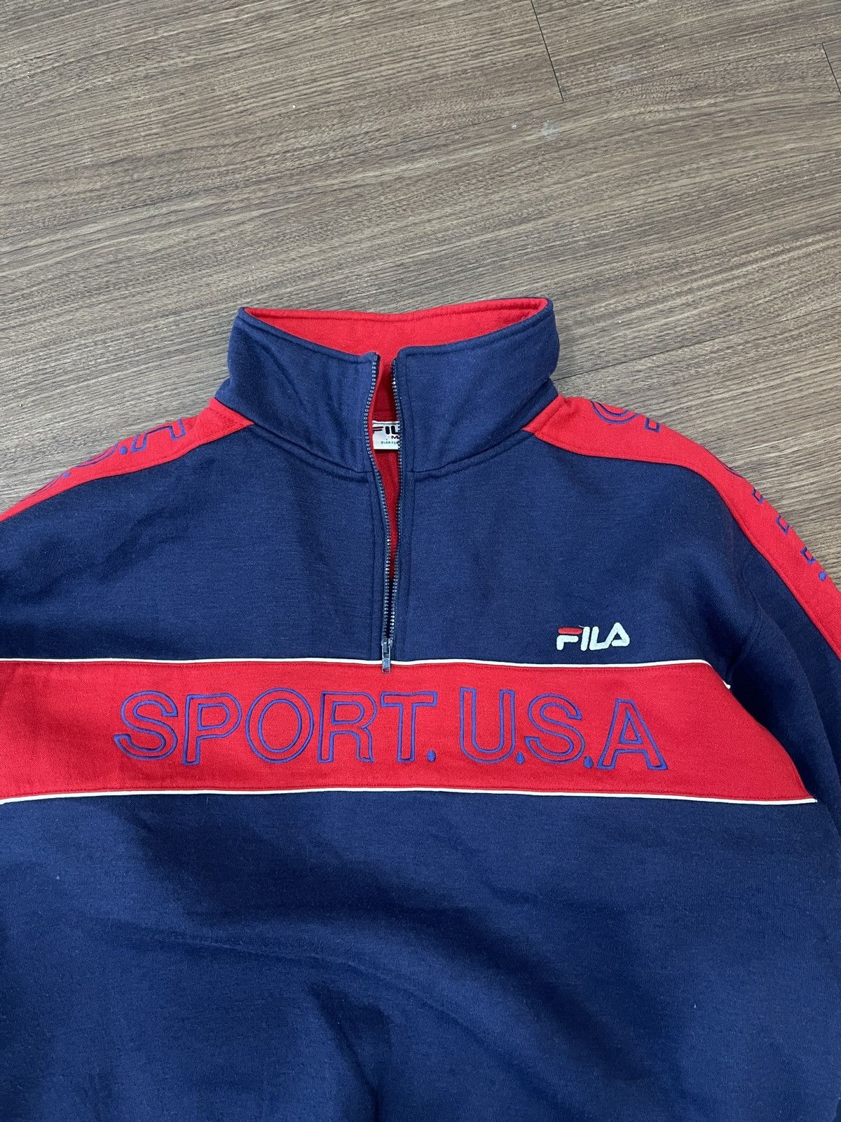Fila FILA SPORT USA QUARTER ZIP SWEATSHIRT Size US M / EU 48-50 / 2 - 2 Thumbnail