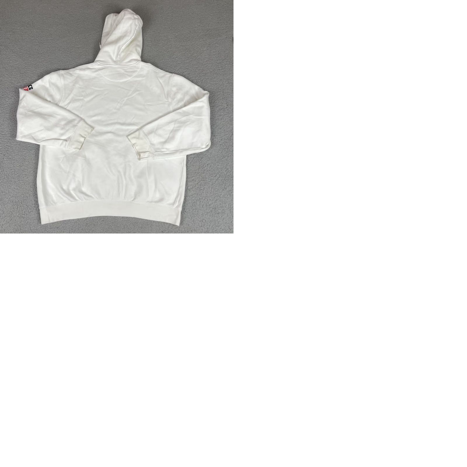 Nike VINTAGE Nike Sweatshirt Mens M White Hoodie Embroidered Logo Graphic Print Hooded Pullover City College USA USA Sports University Logo Size US M / EU 48-50 / 2 - 9 Thumbnail