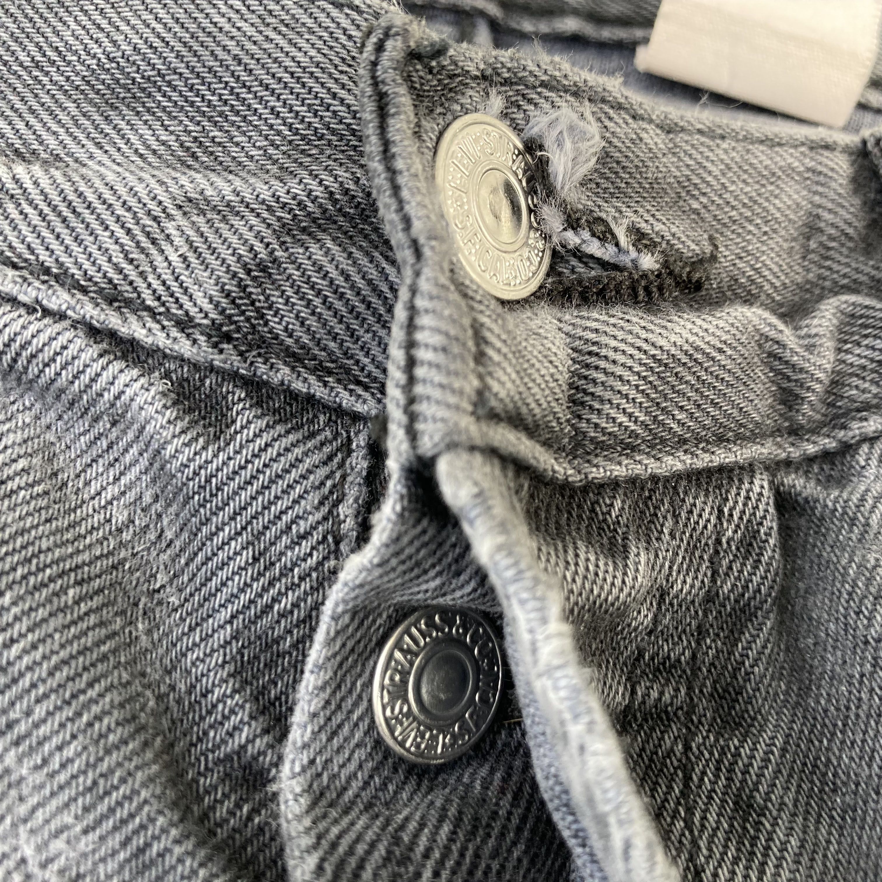 Levi's × Vintage Vtg Levis 501 Faded Black Denim Button Pant Jeans Size US 33 - 5 Thumbnail