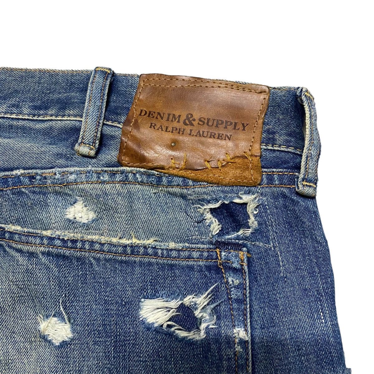Denim & Supply Ralph Lauren Denim And Supply Ralph Lauren Distress Denim Patchwork Jeans Size US 38 / EU 54 - 14 Thumbnail
