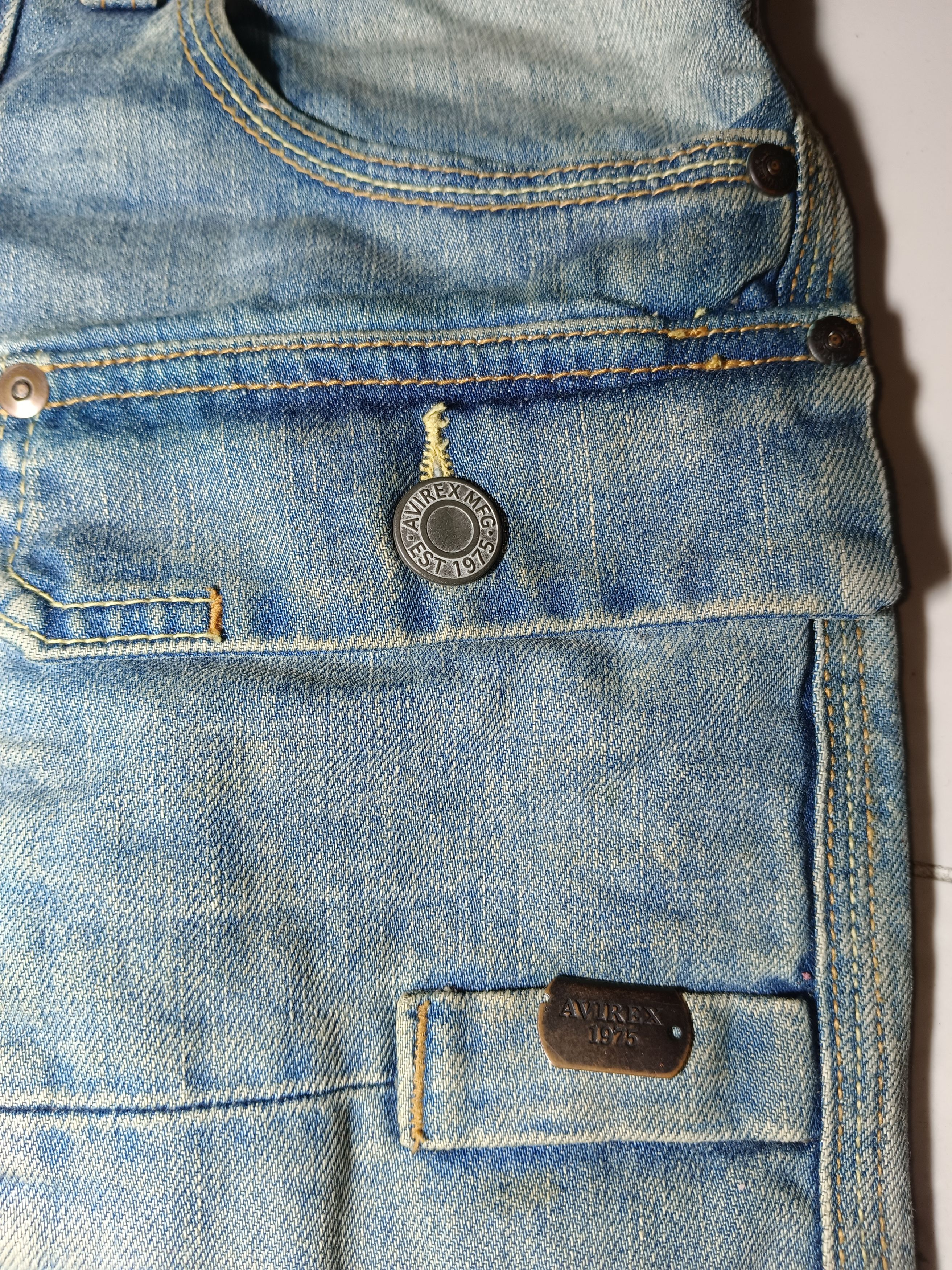 Avirex Avirex U.S Armed Forces Distressed Denim Jeans Size US 32 / EU 48 - 2 Thumbnail