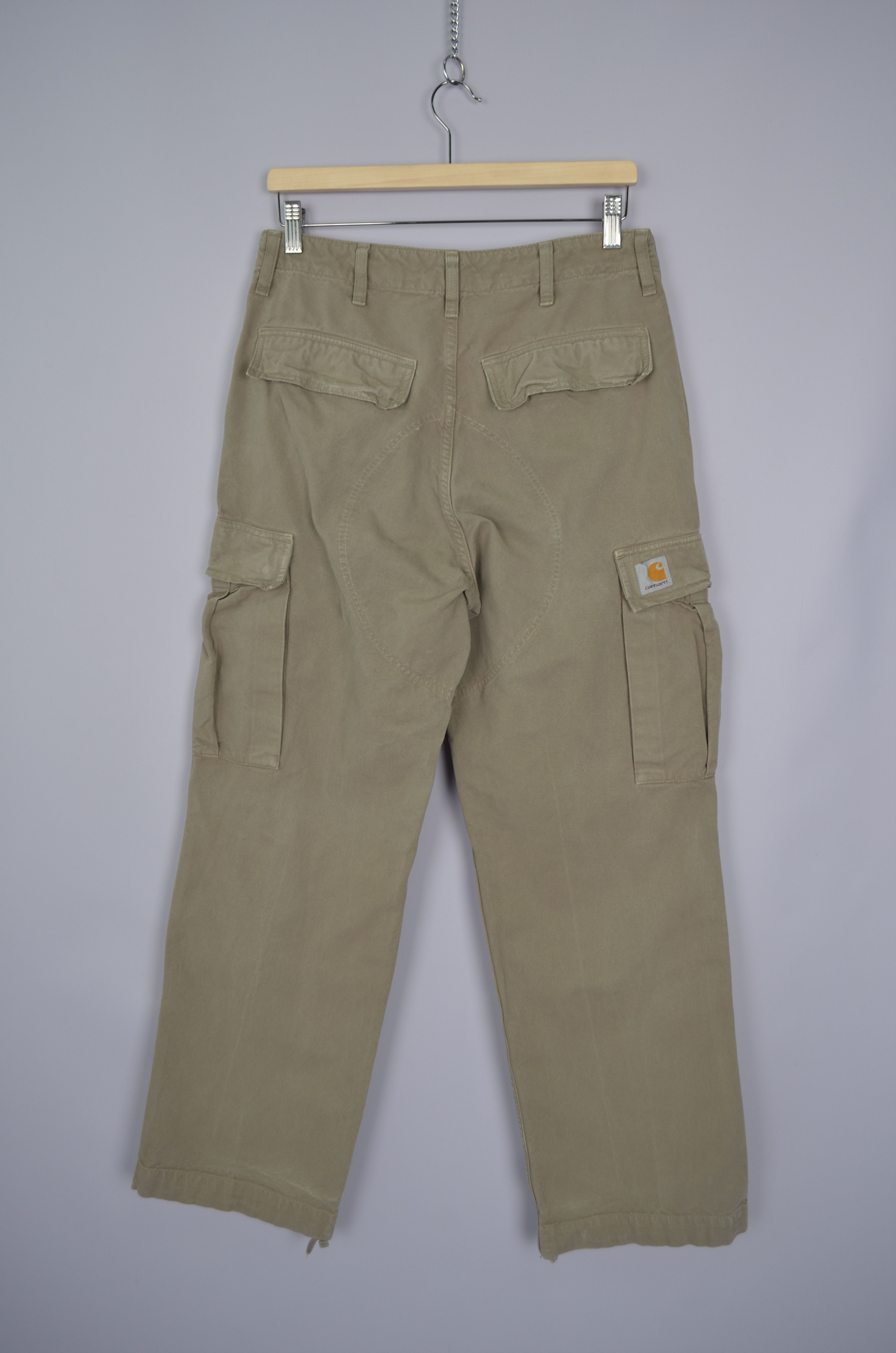 Carhartt × Carhartt Wip Vintage 90s Carhartt Cargo Pants Beige Size W29 L30 Size US 29 - 1 Thumbnail