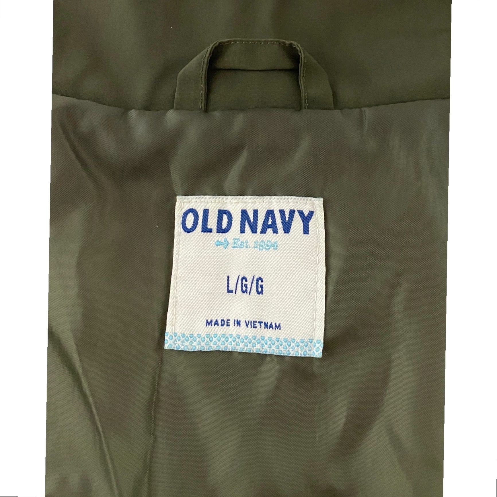 Old Navy Old Navy Quilted Jacket Women's Size L Olive Green Full Zip Pockets Size L / US 10 / IT 46 - 4 Thumbnail