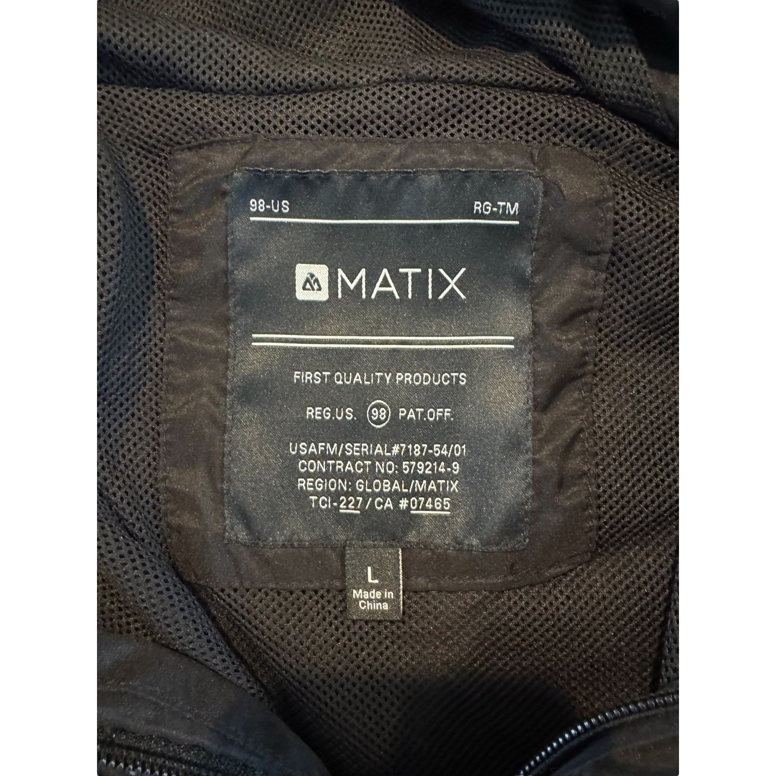 The Unbranded Brand Matrix Mens Black/Brown/Navy Hood Windbreaker Jacket Size L Size US L / EU 52-54 / 3 - 3 Thumbnail