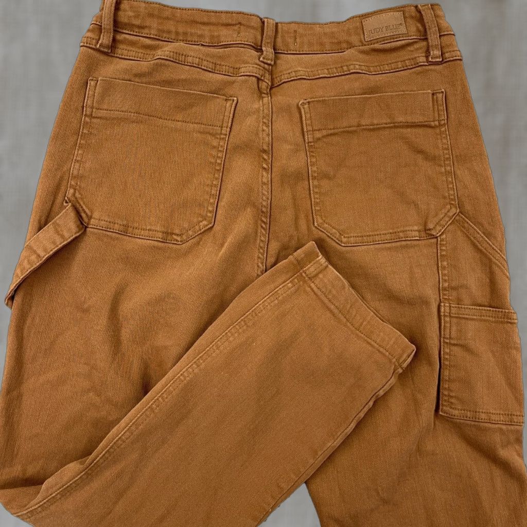 Denime Judy Blue Jeans Women Slim Straight Mid Rise Brown Denim 30 25.5 Inseam 5-Pocket Work Carpenter Trend Modern Classic Shirt? Size 30" / US 8 / IT 44 - 1 Thumbnail