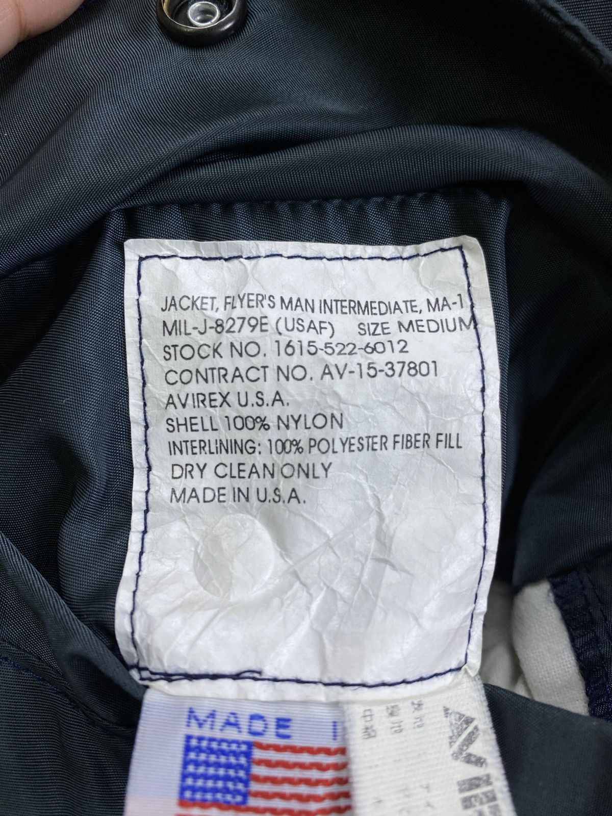 Avirex Vintage AVIREX USA Big Spellout Embroidery Bomber Jacket Size US M / EU 48-50 / 2 - 10 Thumbnail