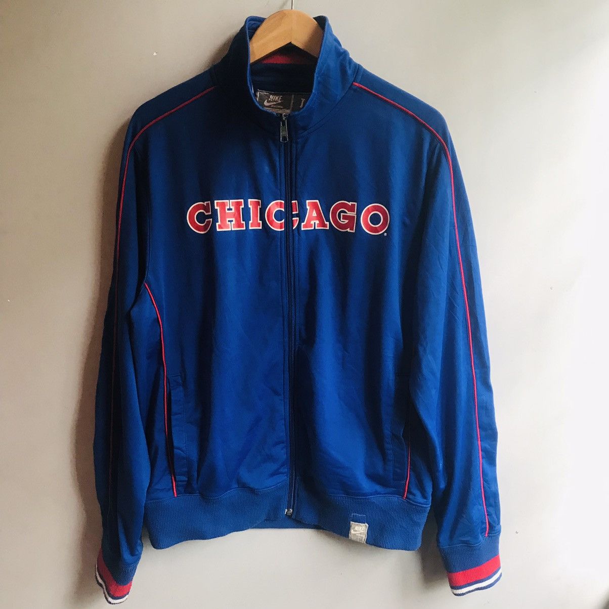Nike × Vintage 90’s Nike Chicago Track Jacket Size US L / EU 52-54 / 3 - 10 Thumbnail