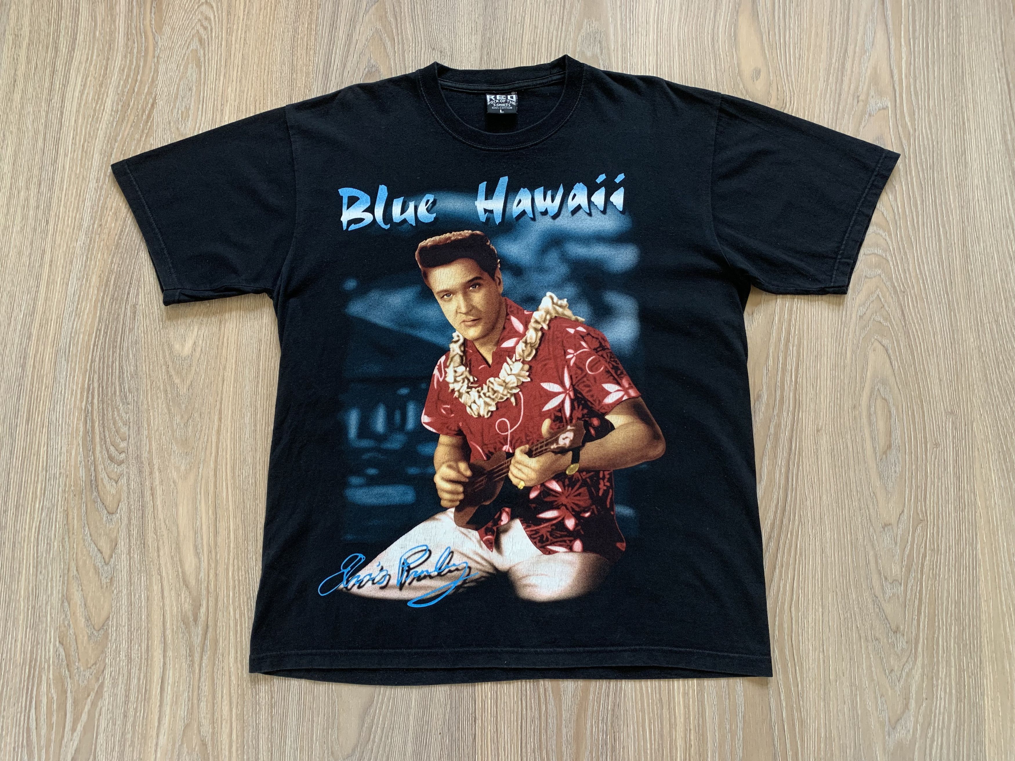Band Tees × Vintage Vintage Elvis Presley Blue Hawaii T Shirt Size US L / EU 52-54 / 3 - 2 Thumbnail