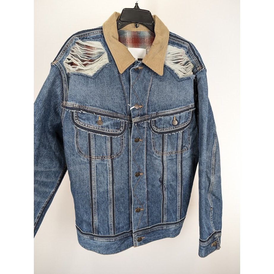 Maison Margiela o1rshd1 Denim Jacket in Blue Size US L / EU 52-54 / 3 - 11 Thumbnail