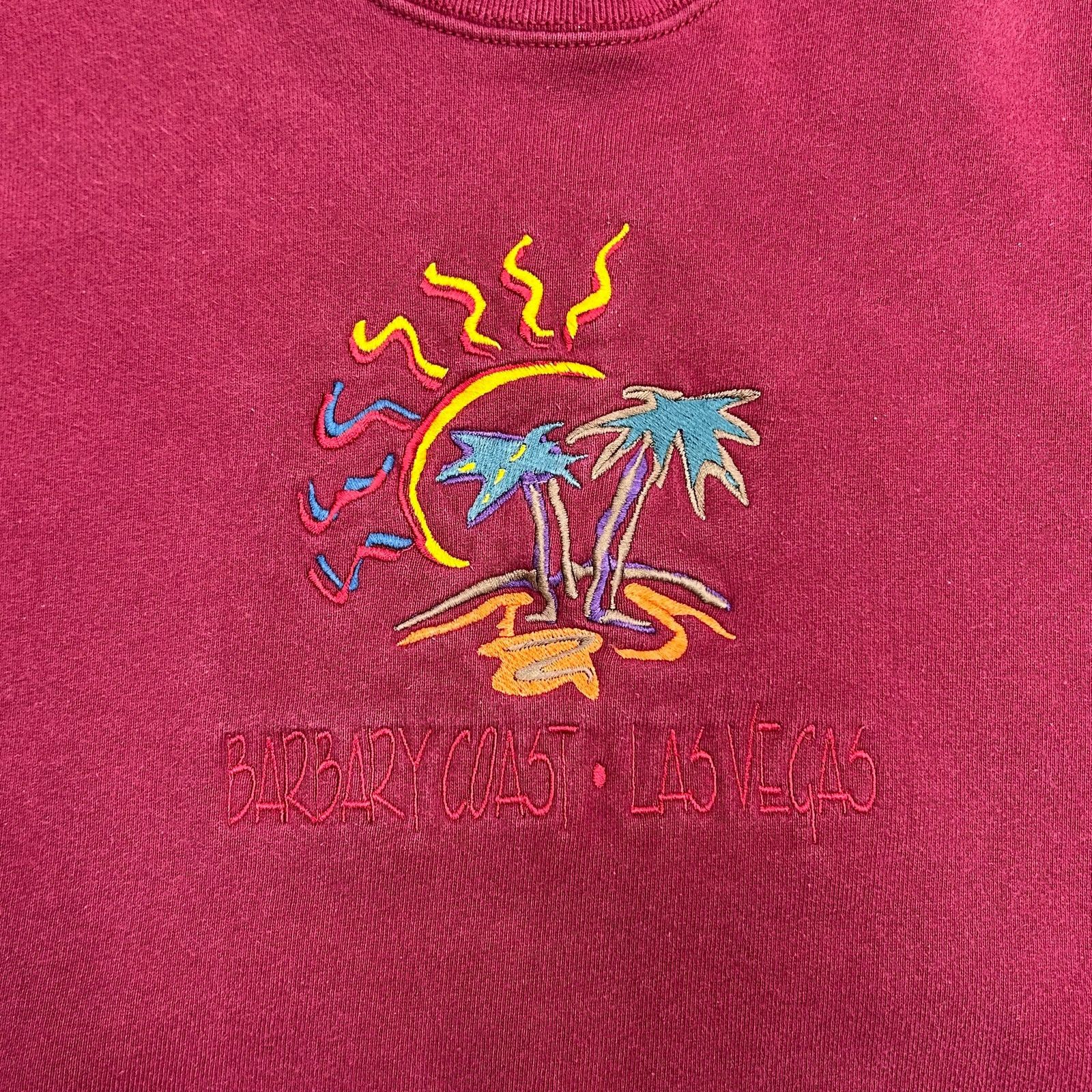 Vintage 90s Barbary Coast Las Vegas Palm Tree Crewneck Sweater XL Size US XL / EU 56 / 4 - 3 Thumbnail