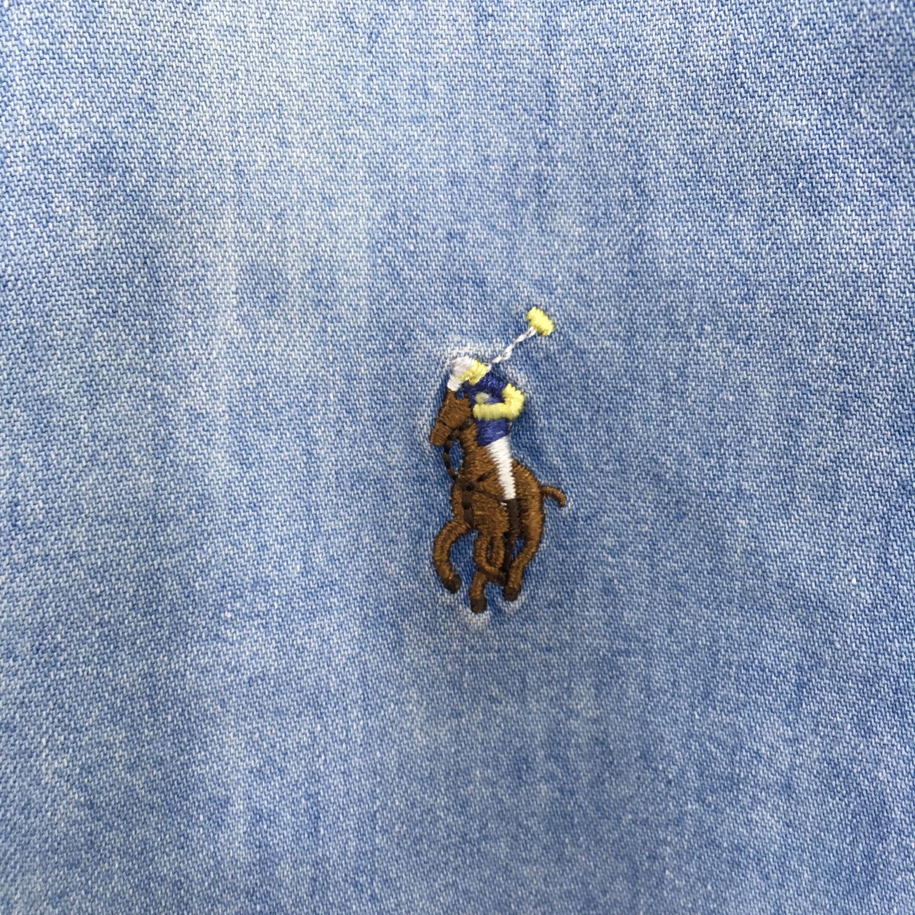 Polo Ralph Lauren Vintage Polo Ralph Lauren Denim Polo Pony Jeans Shirt Size US M / EU 48-50 / 2 - 7 Thumbnail