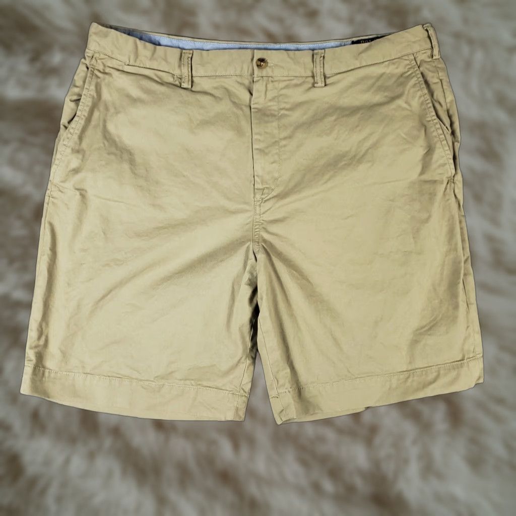 Ralph Lauren Ralph Lauren Shorts Mens Size 40 Beige Pony Casual Flat Front Chino * Size US 40 / EU 56 - 1 Thumbnail