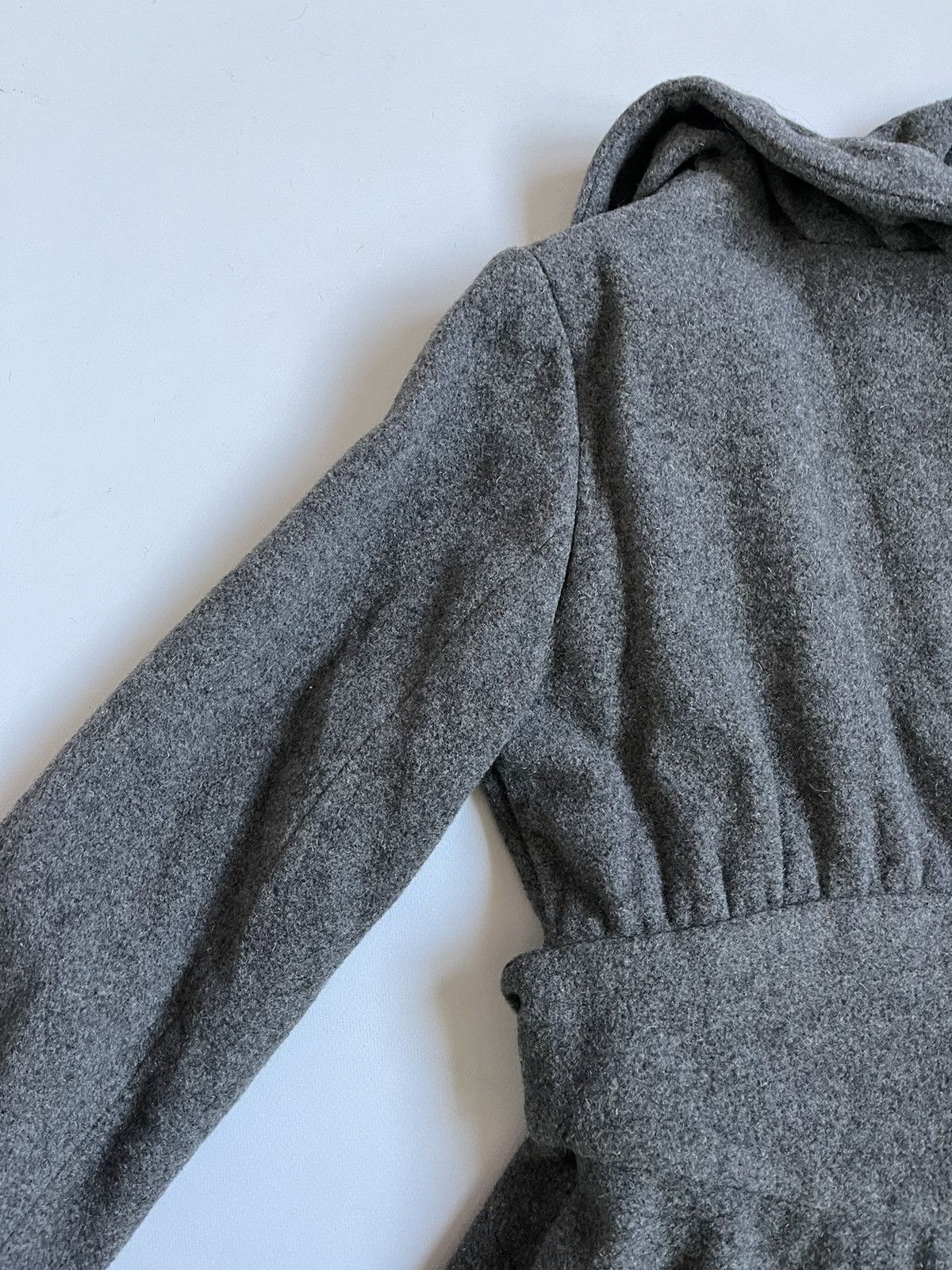 Vivienne Westwood Vivienne Westwood Anglomania Woman Grey Wool Belt Coat Size XL / US 12-14 / IT 48-50 - 18 Thumbnail