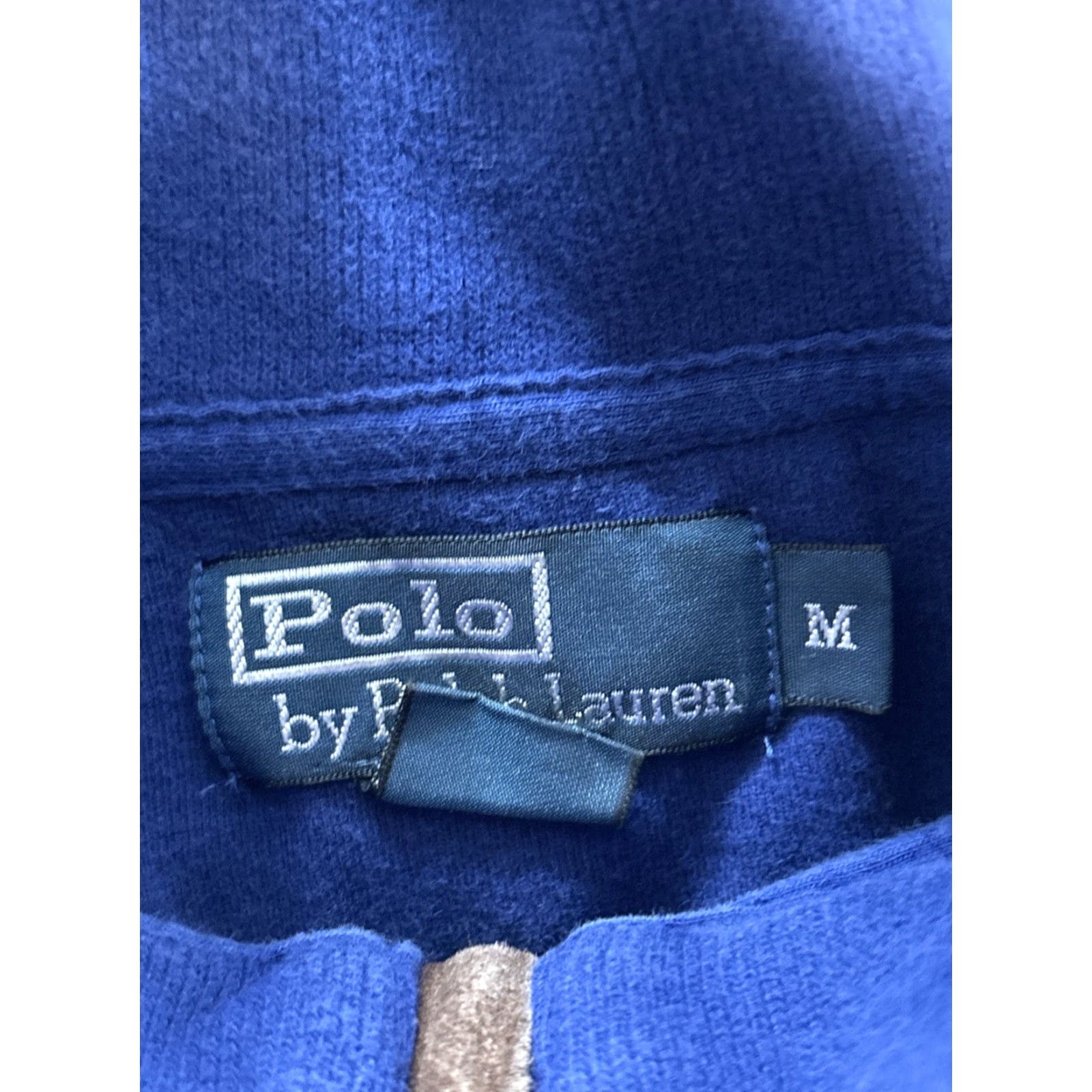 Polo Ralph Lauren VINTAGE Polo Ralph Lauren Sweater Mens M Blue Logo Zipper Quarter Zip 1/4 Zip Casual Preppy Knit Pullover Size US M / EU 48-50 / 2 - 6 Thumbnail