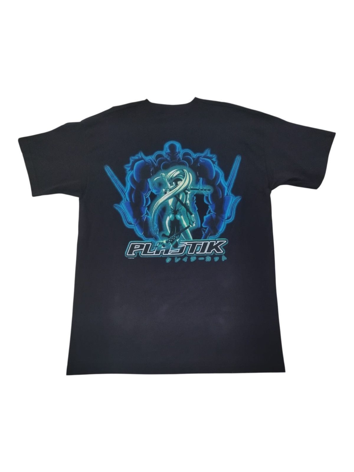 Anime Vintage 90s Plastik Anime Sick Skate Tee Size US L / EU 52-54 / 3 - 2 Thumbnail