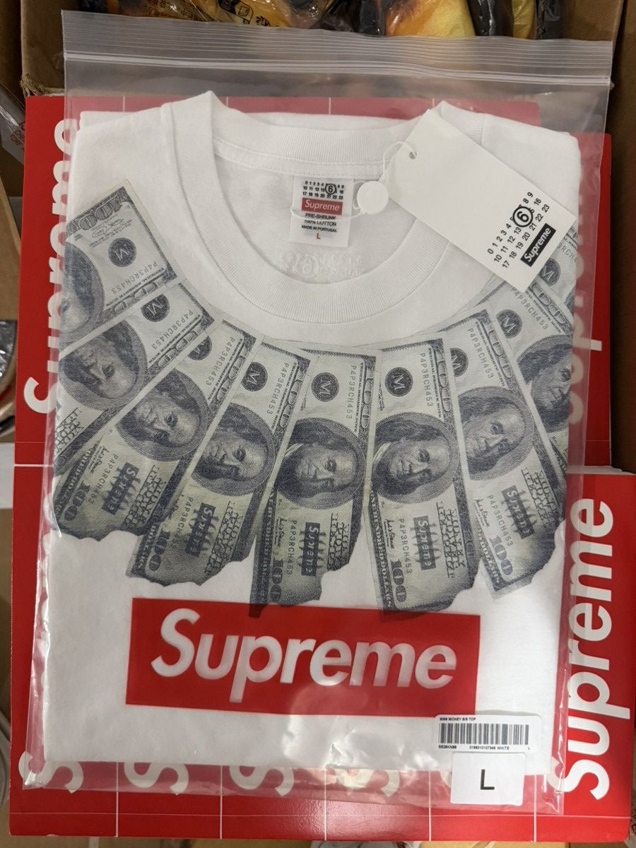 Maison Margiela × Supreme MM6 Money S/S Top | Grailed