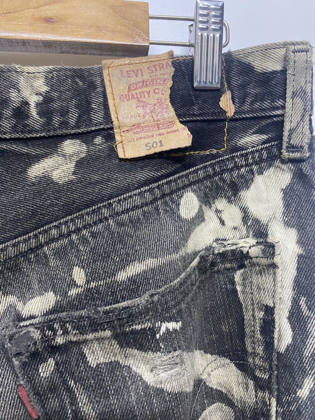 Levi's Vintage Levi’s 501 WPL 423 Distressed Denim Jeans Size US 32 / EU 48 - 9 Thumbnail