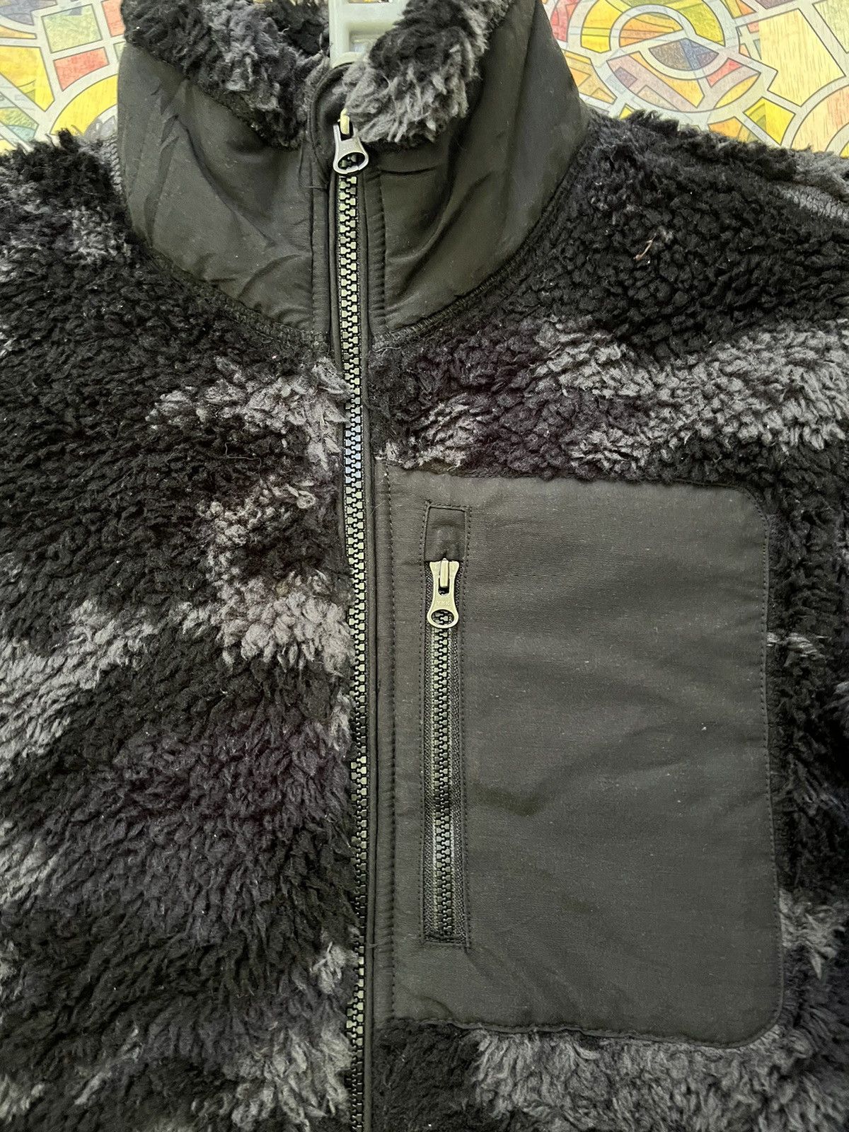 Japanese Brand × Uniqlo Uniqlo Hybrid Down Fleece Jacket Olive Fuzzy Sherpa (GJ31) Size US S / EU 44-46 / 1 - 5 Thumbnail