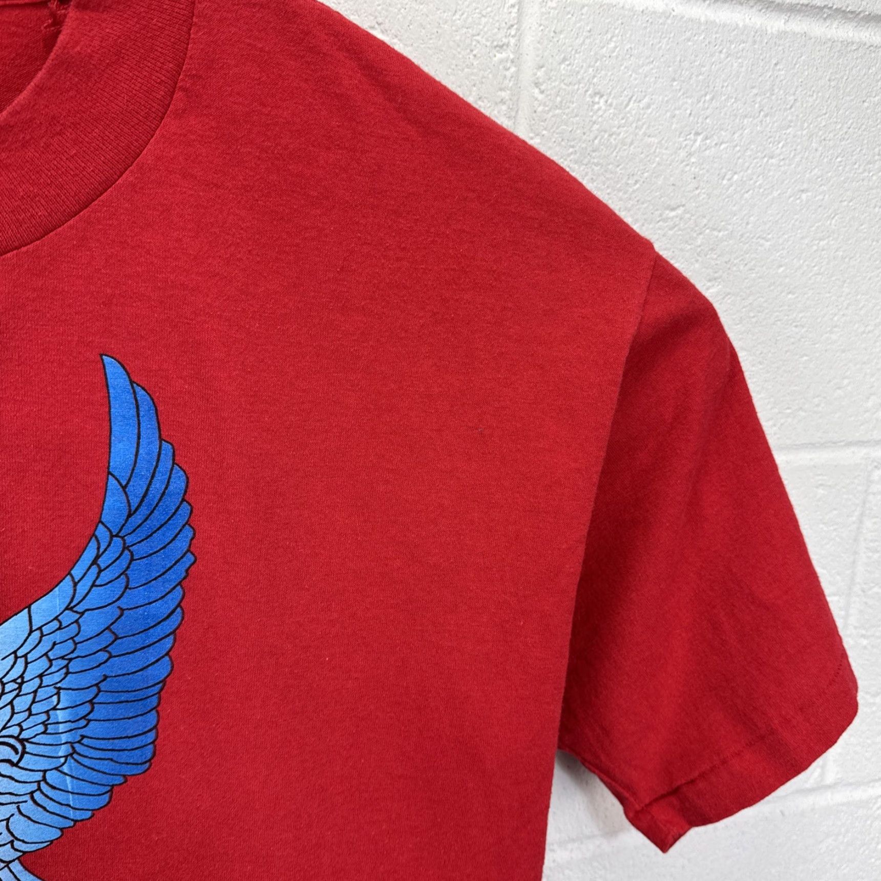 Vintage VINTAGE 90s BLACK HILLS 53TH ANNUAL MOTORCYCLE RALLY STURGIS T Shirt Red Eagle L Unisex Adult, Shirt, 1990s, Graphic Tee, Grunge, 100% Cotton Size US L / EU 52-54 / 3 - 6 Thumbnail