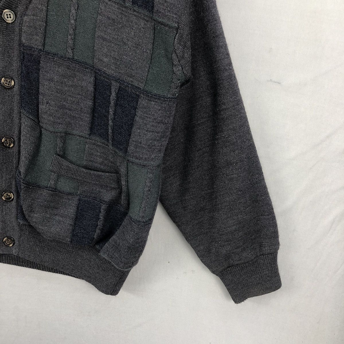 Lindbergh Vintage 90’s Lindbergh Colour Block Cardigan Size US L / EU 52-54 / 3 - 3 Thumbnail