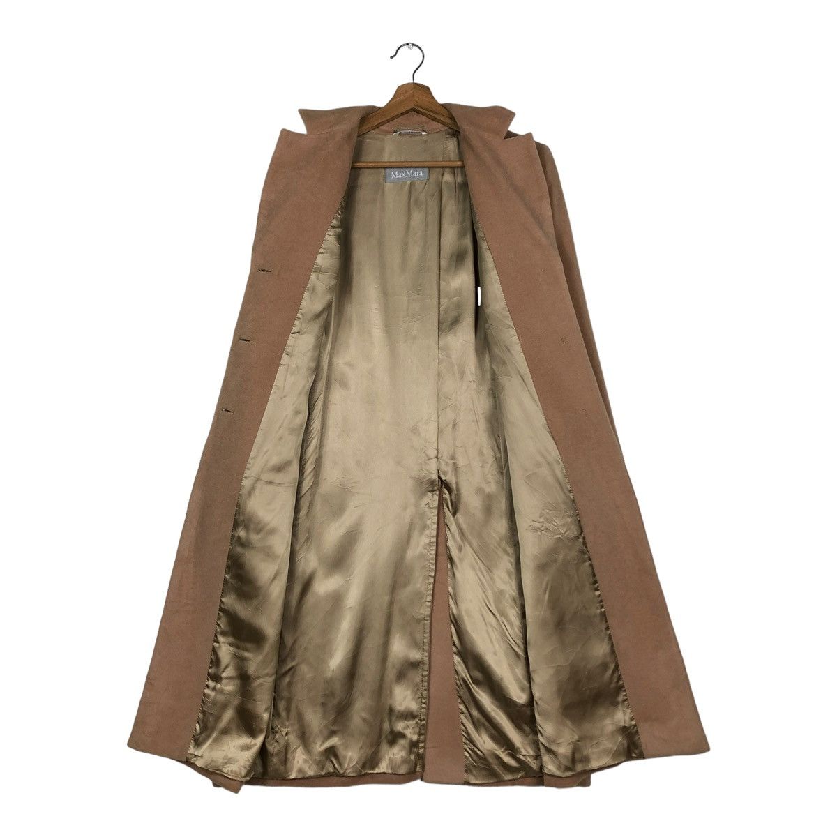 Japanese Brand 🔥VINTAGE LONG JACKET WOOL HERRINGBONE MAX MARA Size M / US 6-8 / IT 42-44 - 14 Thumbnail