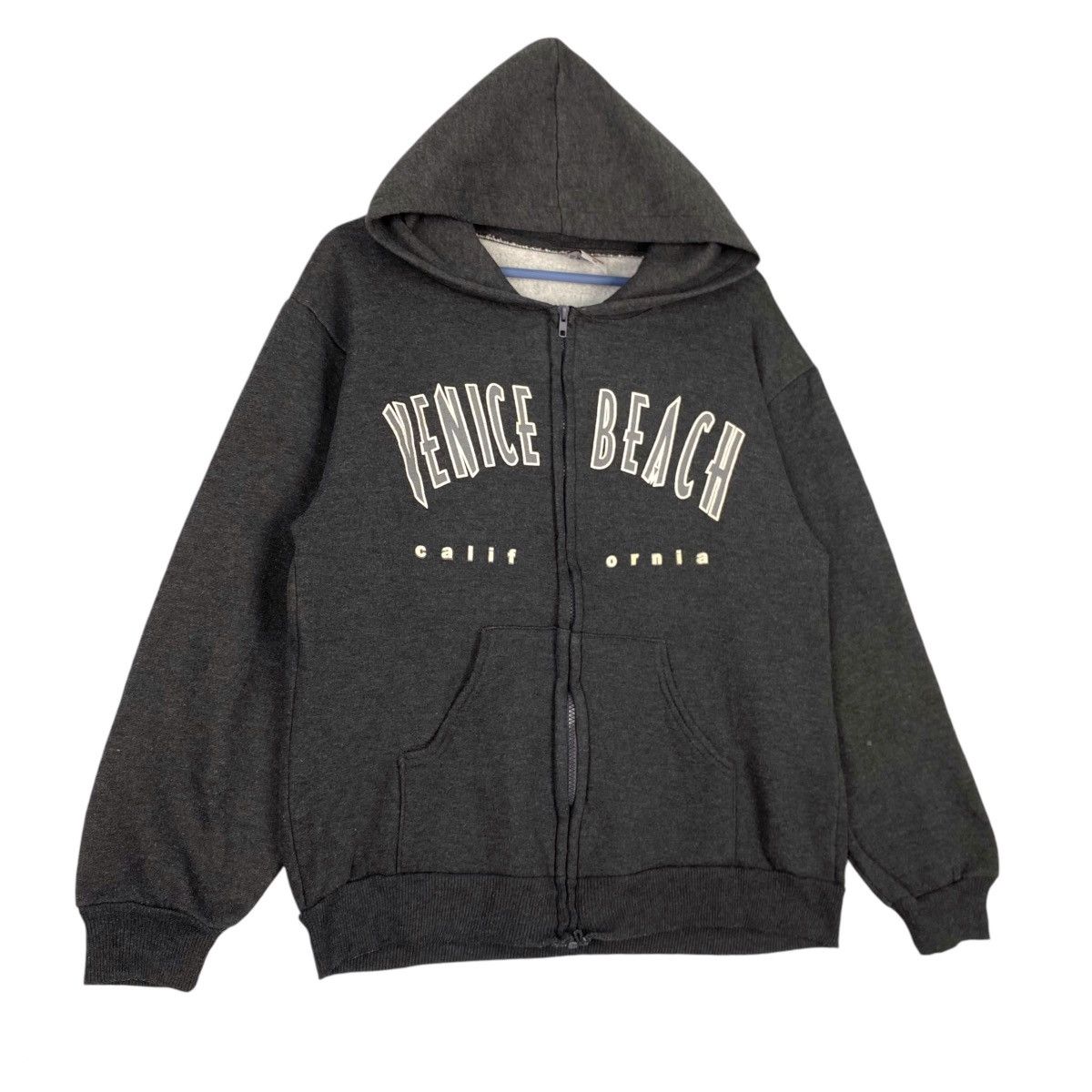 Vintage Vintage Hill Venice Beach Hoodie Full Zip Printed Dark Gray Size US M / EU 48-50 / 2 - 3 Thumbnail