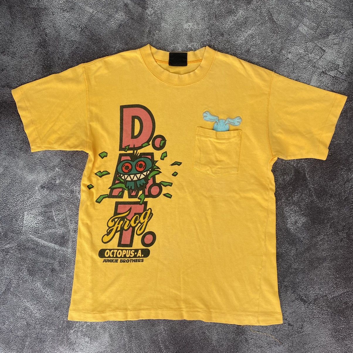 Japanese Brand Vintage Rare Octopus Army Junkie Brothers Pocket Tee Size US M / EU 48-50 / 2 - 1 Thumbnail