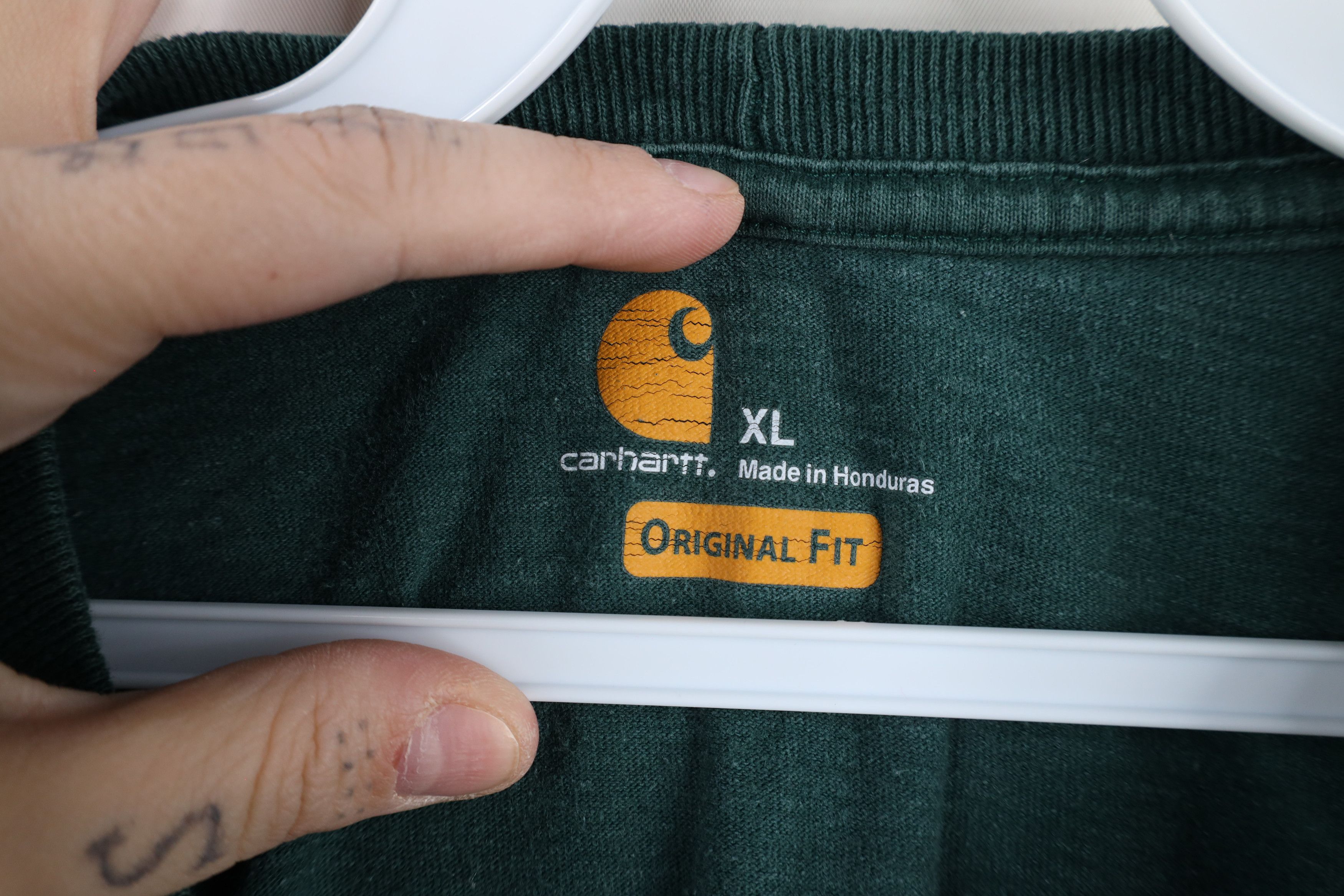 Carhartt × Vintage Vintage Y2K Carhartt Spell Short Sleeve Pocket T-Shirt Green Size US XL / EU 56 / 4 - 8 Thumbnail