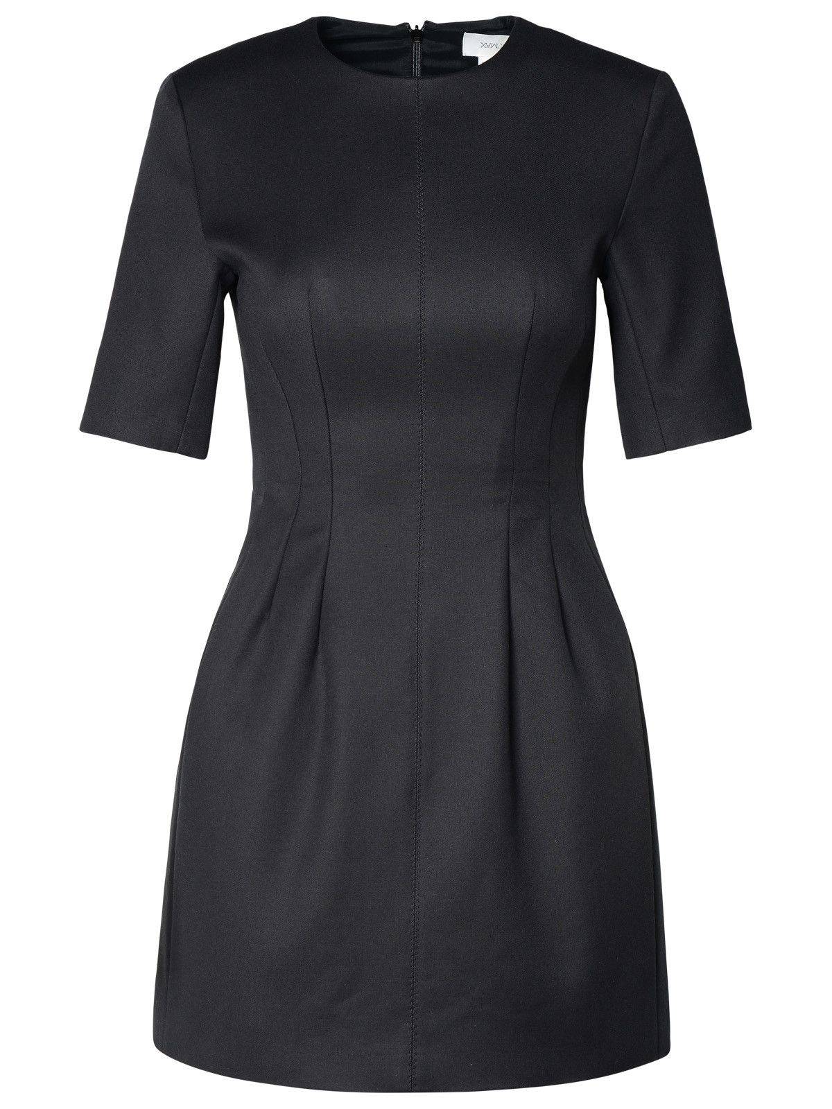 image of Sportmax 'colomba' Black Cotton Blend Dress, Women's (Size Medium)