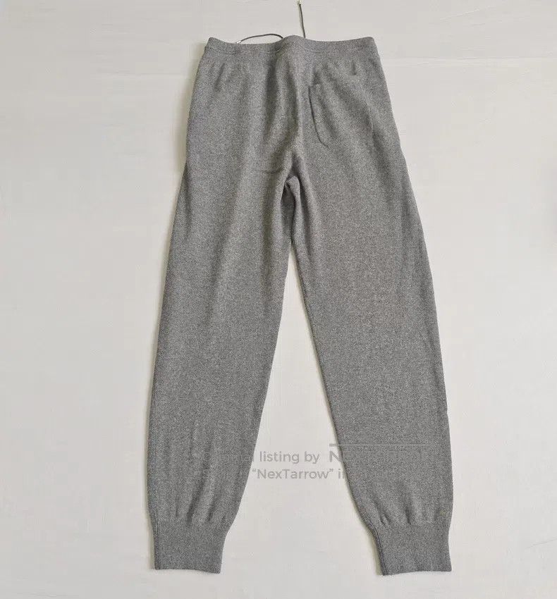 Hermes Hermes size L Men's cashmere knit track pants, gray, 100% c Size US 26 / EU 42 - 8 Thumbnail