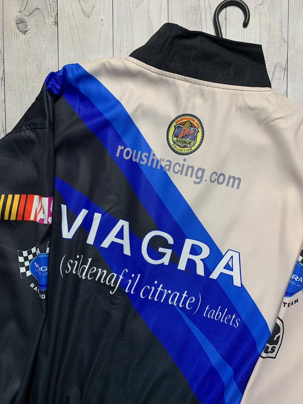 Vintage Vintage nascar racing jacket Viagra rare size L Size US L / EU 52-54 / 3 - 6 Thumbnail