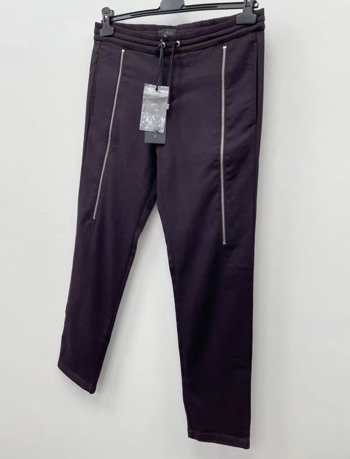 John Richmond Richmond 95% Wool Stretch Drawstring Casual Pants J30 Size US 34 / EU 50 - 2 Thumbnail