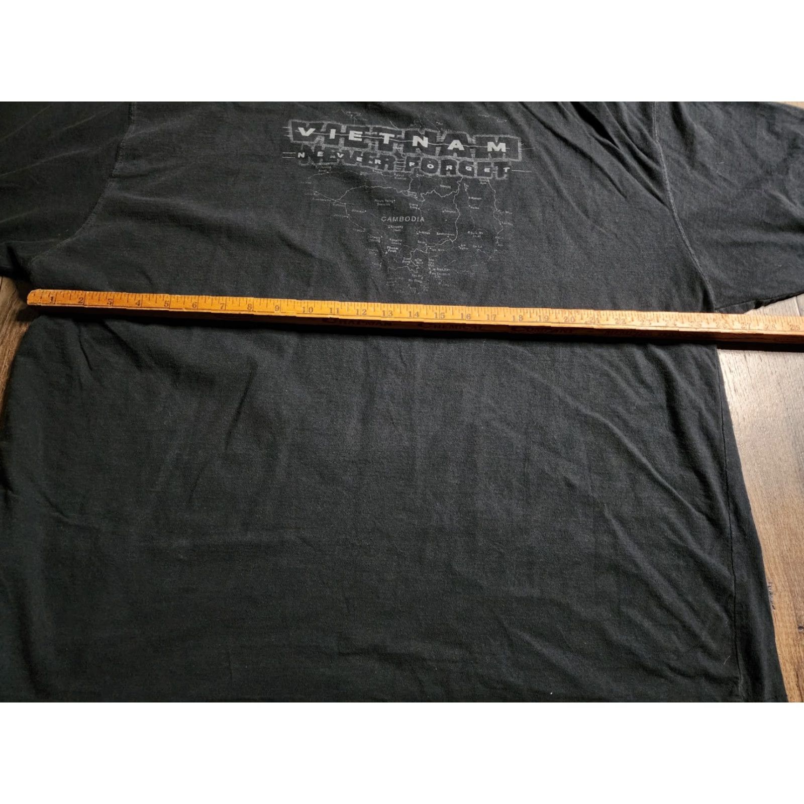 Starter VINTAGE Starter 3XL Double-Sided T-Shirt Vietnam War Patriotic Flag Black Mens Size US XXL / EU 58 / 5 - 4 Thumbnail
