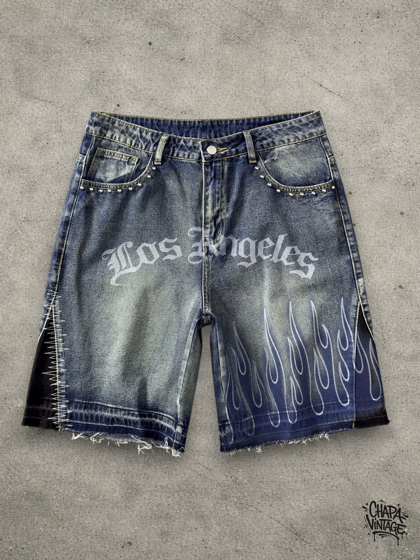Vintage Streetwear jeans shorts Size US 32 / EU 48 - 1 Thumbnail
