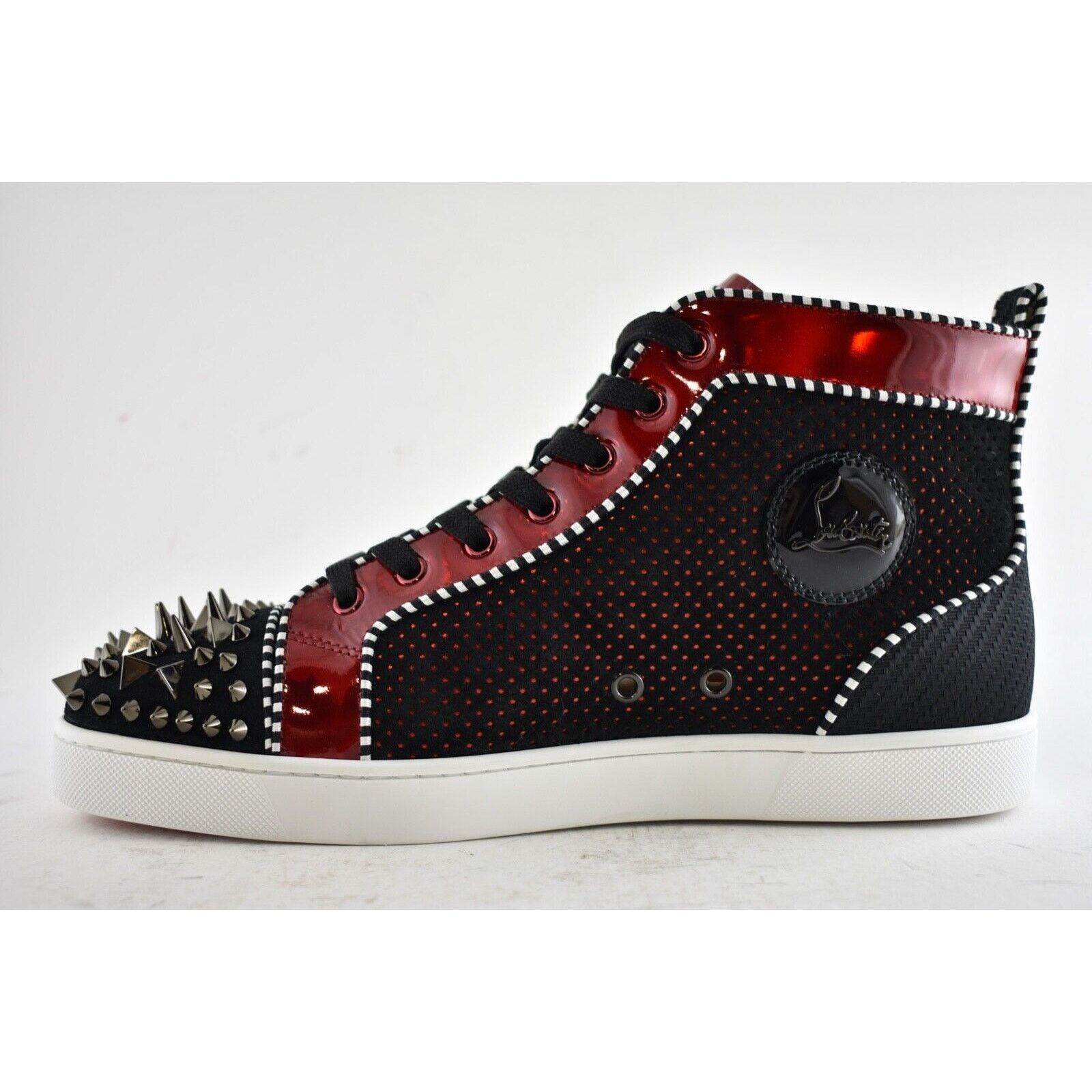 Christian Louboutin Christian Louboutin Mens Lou Pik Pik Orlato Flat Black Red Size US 9.5 / EU 42-43 - 9 Thumbnail