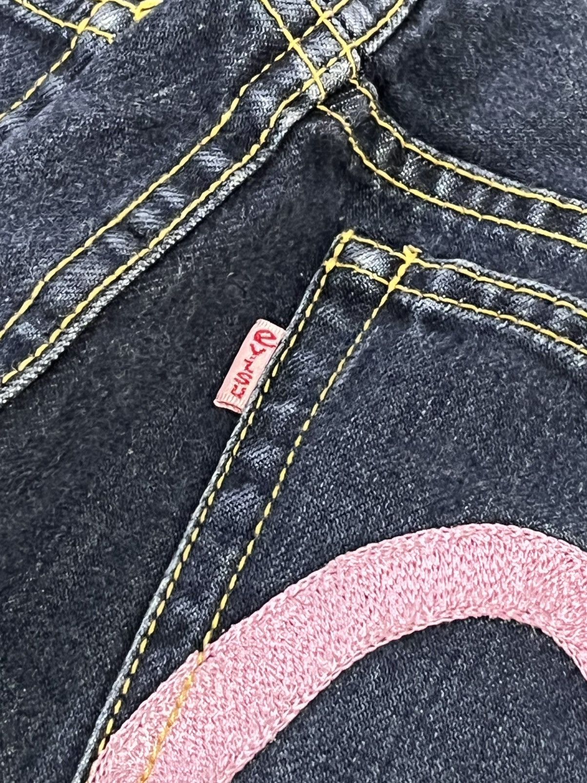 Evisu VERY RARE🔥Vintage EVISU DONNA Pink Selvedge Denim Jeans 27” Size 27" / US 4 / IT 40 - 8 Thumbnail